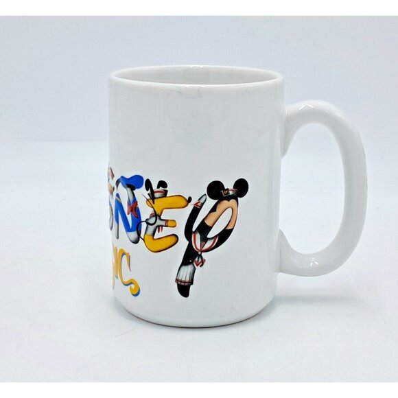 Disney Parks Letter Mug Hidden Mickeys Prop Magic Characters Collectible VTG - Picture 4 of 5